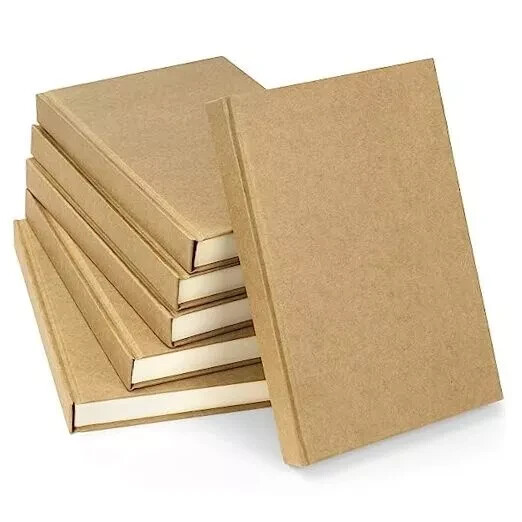Hardcover Sketchbook Blank Notebook Bulk 6 Packs Unlined A5 Size 5.7”x8.3” 120