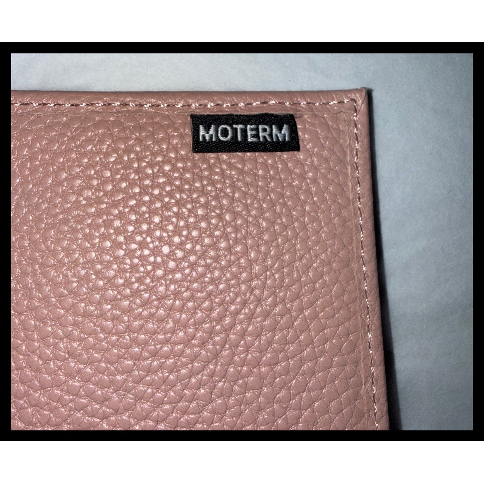 Moterm Planner Cover B6 Pink Pebbled Leather Organizer