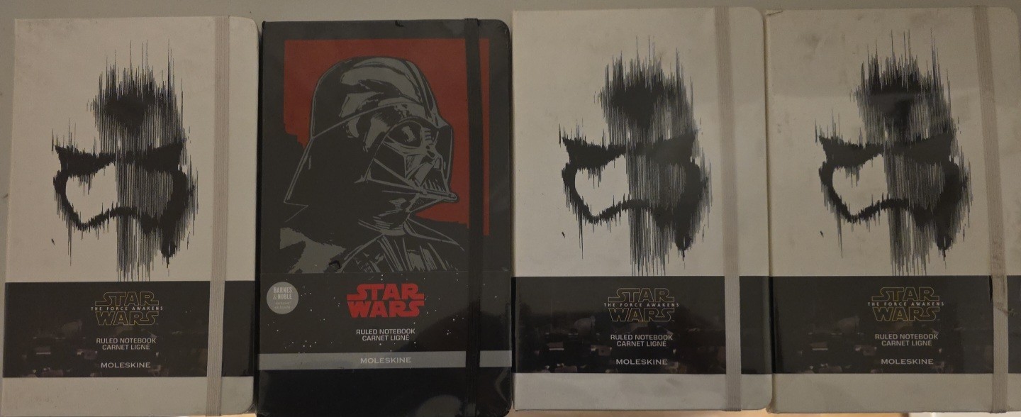 Moleskine Lot. Collectors Edition Star Wars Bundle.
