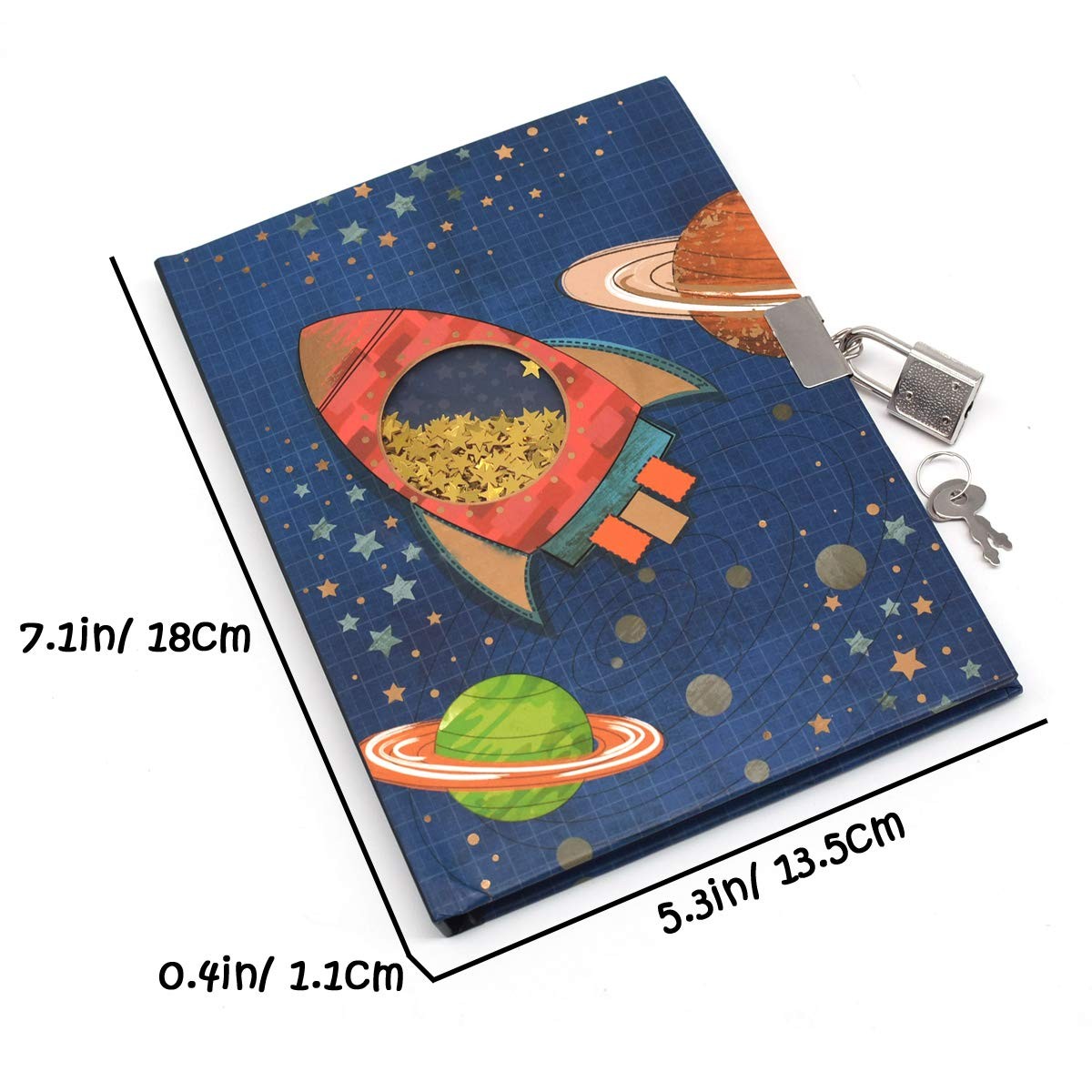 Boys Diary with Lock Space Journal 160 Pages Kids Secret Notebook Gift