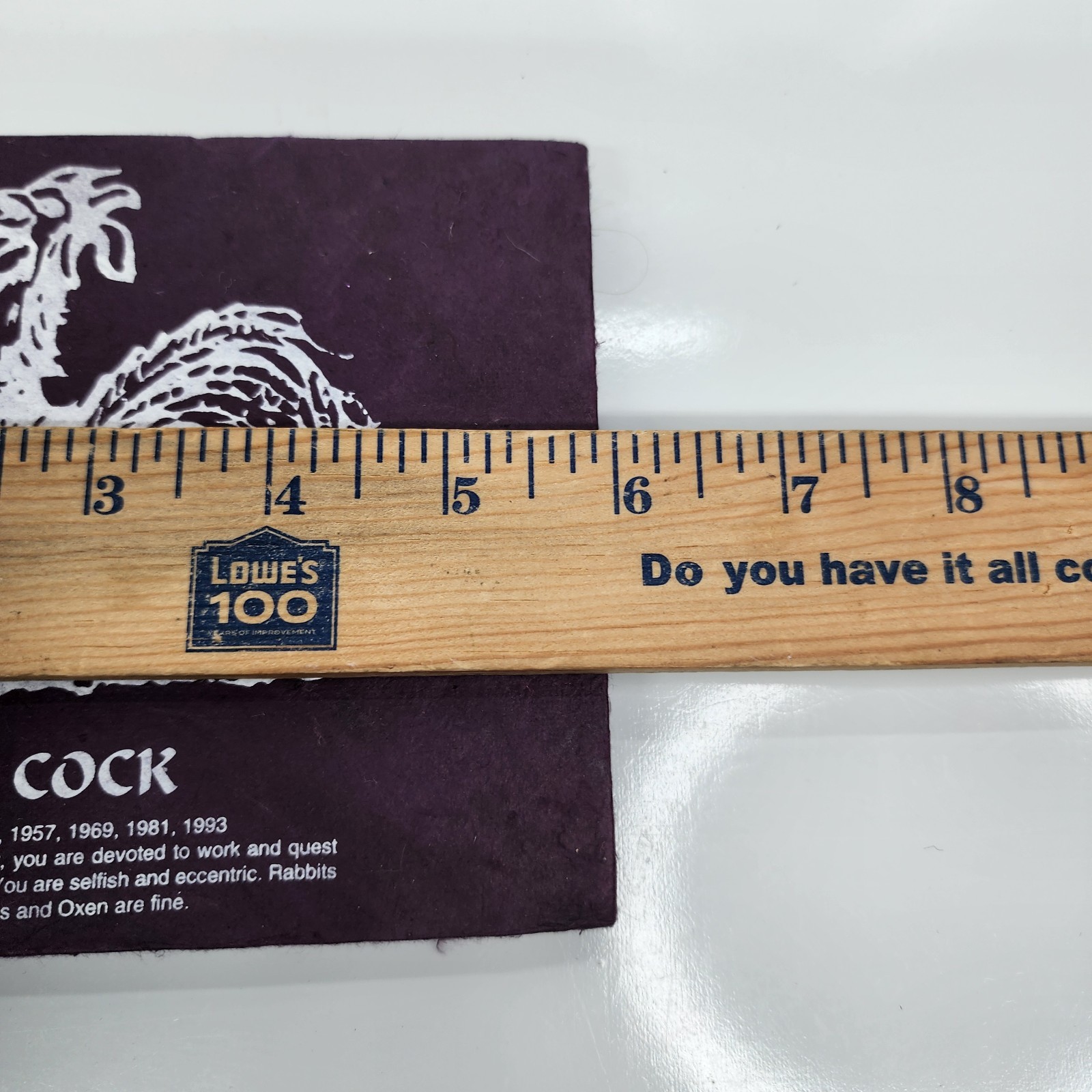 Lokta Paper Journal Nepal Handmade Rooster Zodiac Year of Cock Diary 6×5 Purple