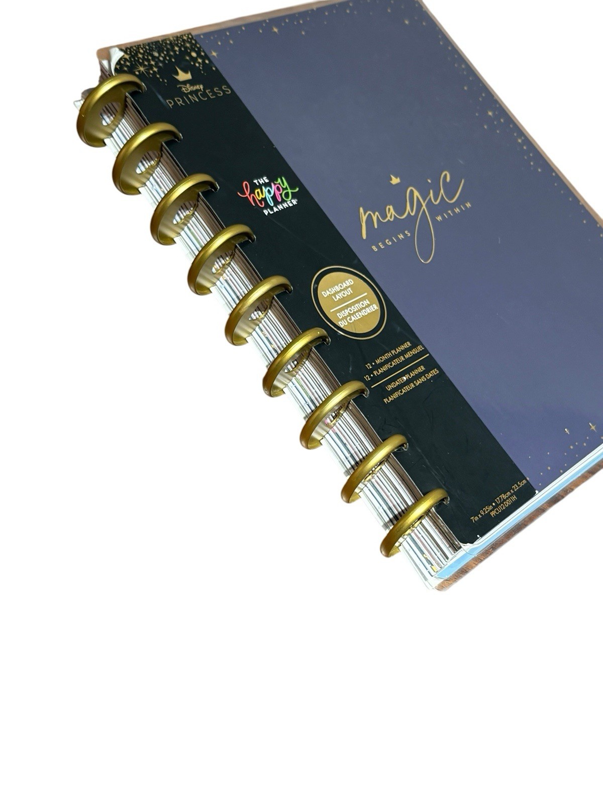 Happy Planner Undated Disney Princess Magic Begins Within Planner NOS