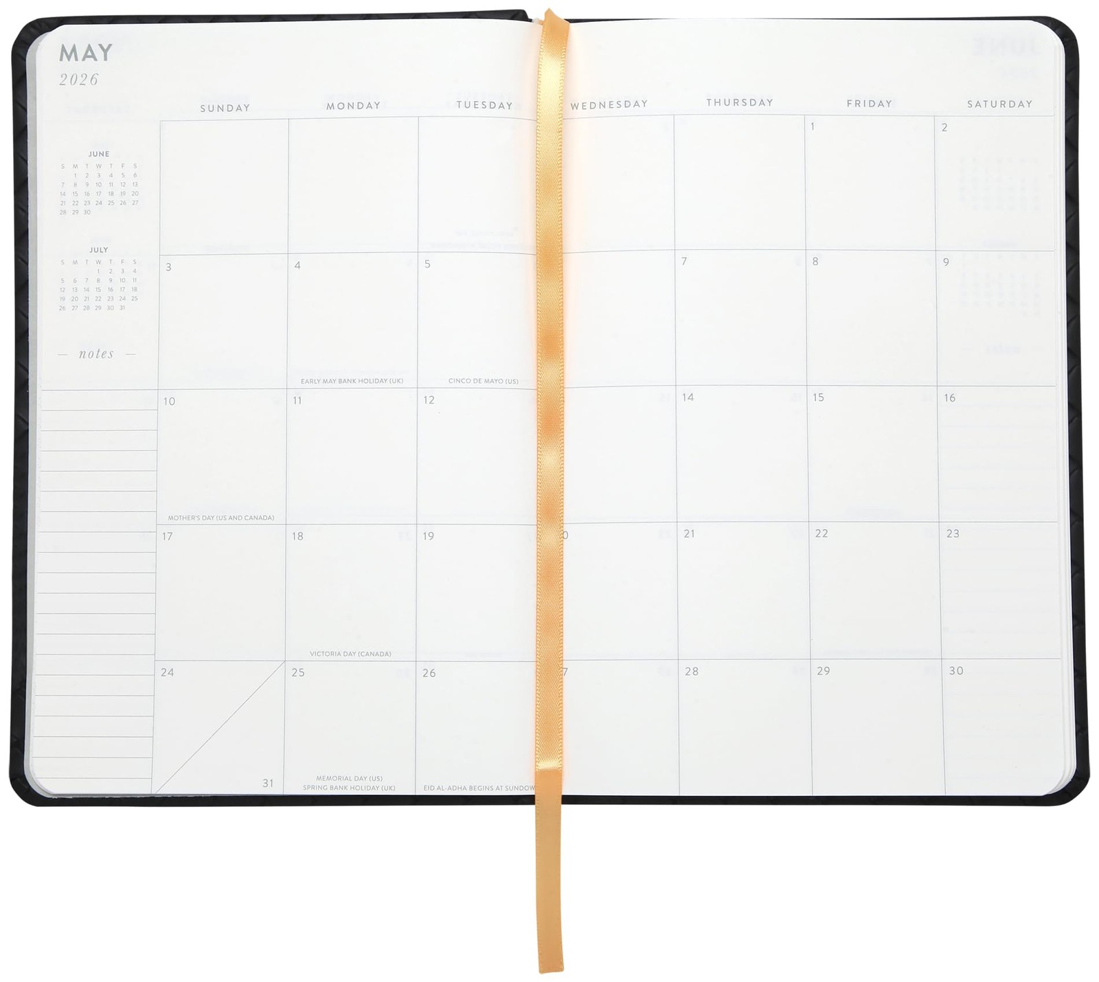 WORLD TRAVELER 2026 Planner 6×8 Inch Weekly & Monthly Agenda Calendar