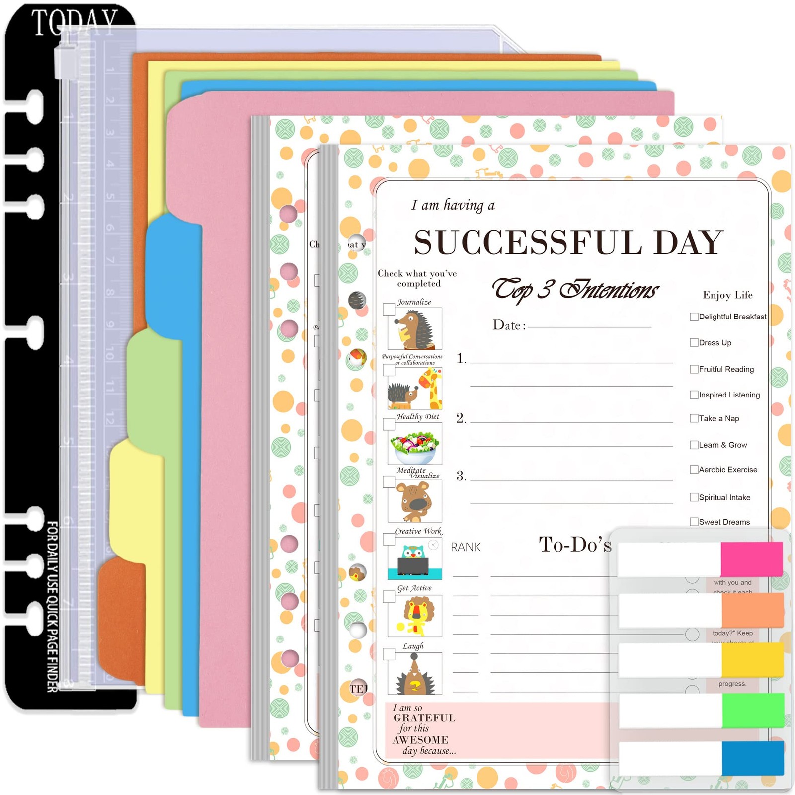 Rancco A5 Planner Inserts Daily To Do List A5, A Successful Days