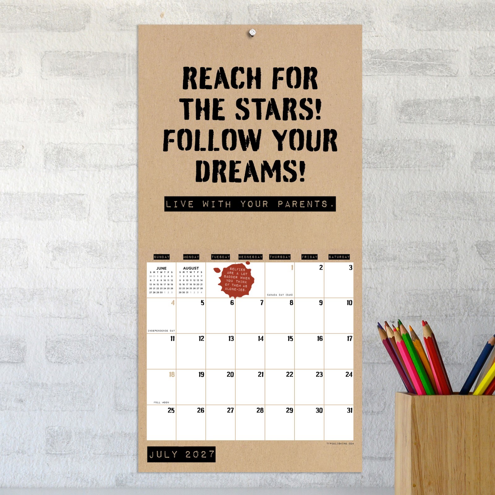 2027 Anti-Affirmations & Sarcasm Mini Calendar