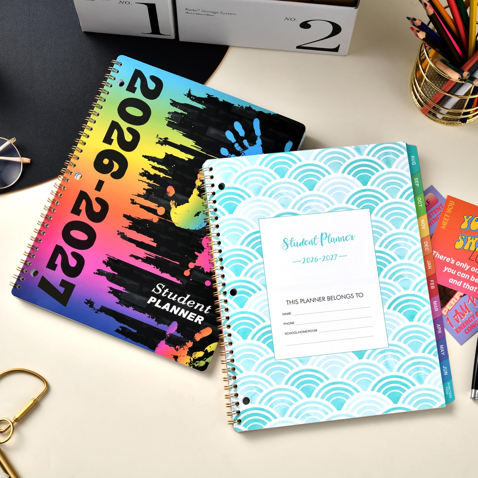 Student Planner 2026-2027 – School 9 x 11 inches, Multicolor