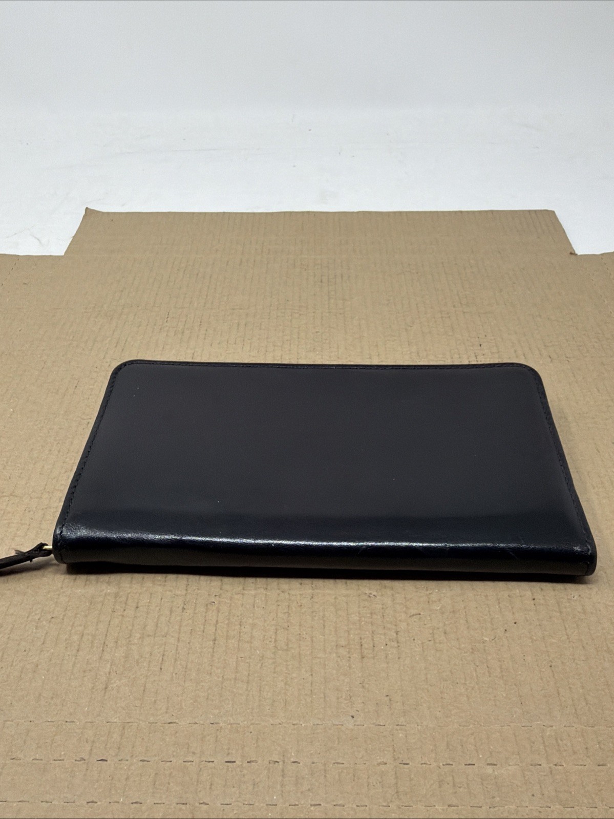 Vintage Wallet Organizer Leather Black Made In USA