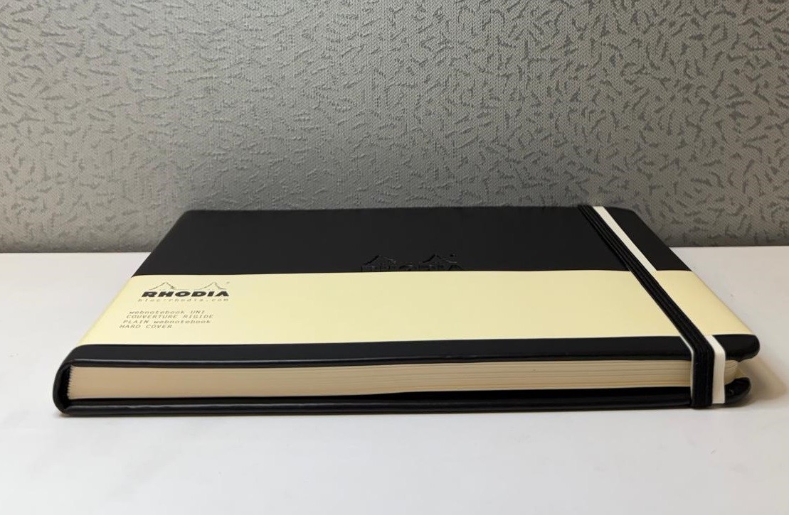 Rhodia Rigid Webnotebook, 96 Plain Sheets, Black