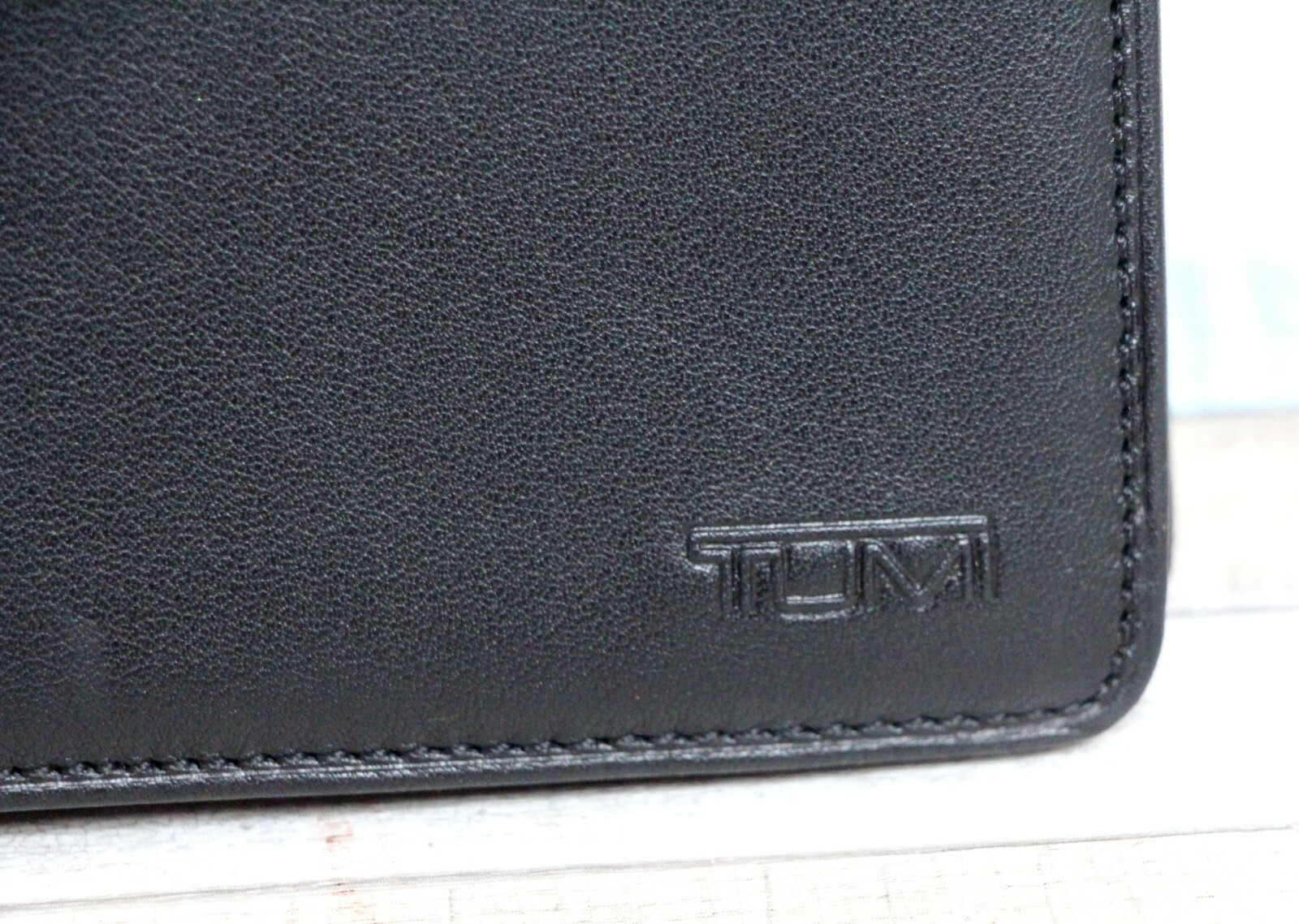 NWT 5.25″x8.75″ Tumi MERIDIAN Boing BLACK REAL LEATHER ULTIMATE TRAVEL ORGANIZER