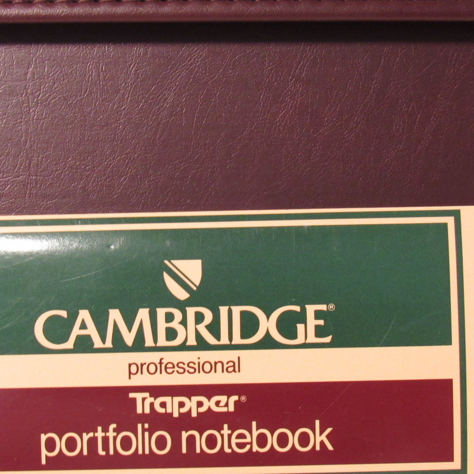 Cambridge Professional Trapper Portfolio Burgundy Notebook 13 x 12 1/4 in