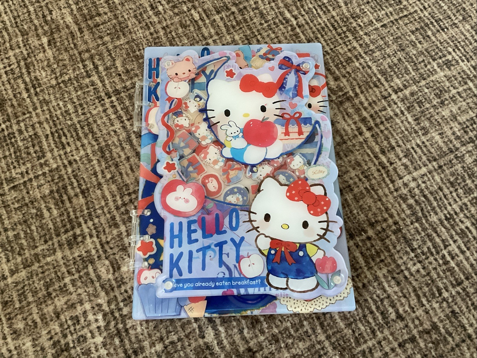 A5 Hello Kitty Shaker Notebook For Plain Pages