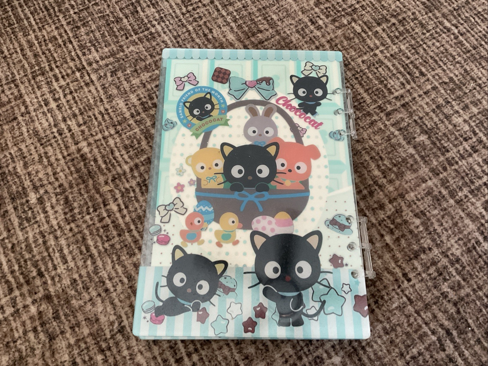 A5 Choco Cat Shaker Notebook With Plain Pages