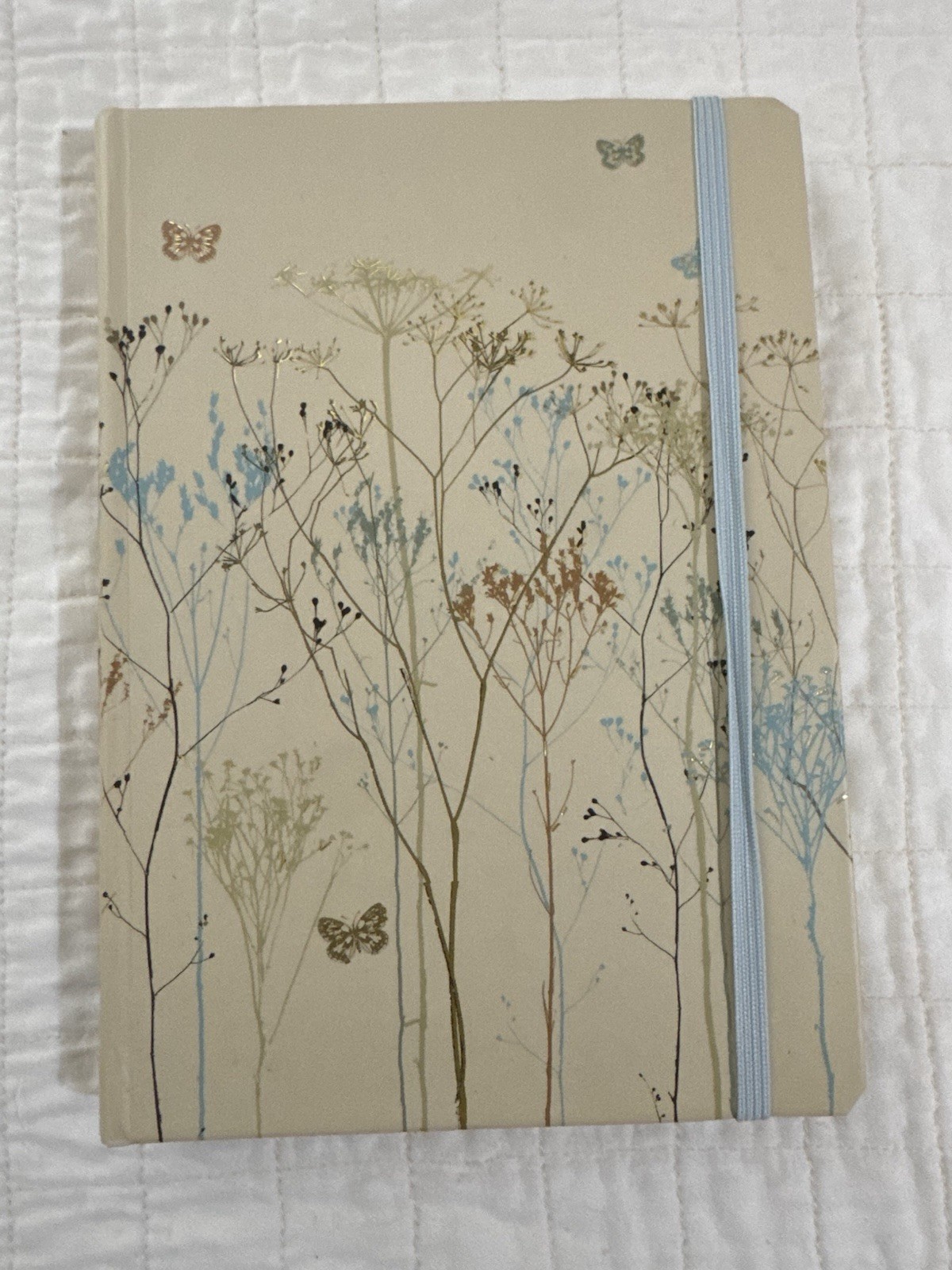 Peter Pauper Press Butterflies Journal Cardboard Cover Elastic Band Vintage
