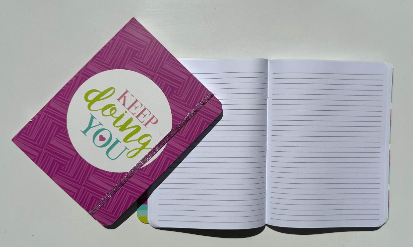 Studio C Blue Purple 2-Pack Notebooks Journals Elastic Closure 6″ x 8″