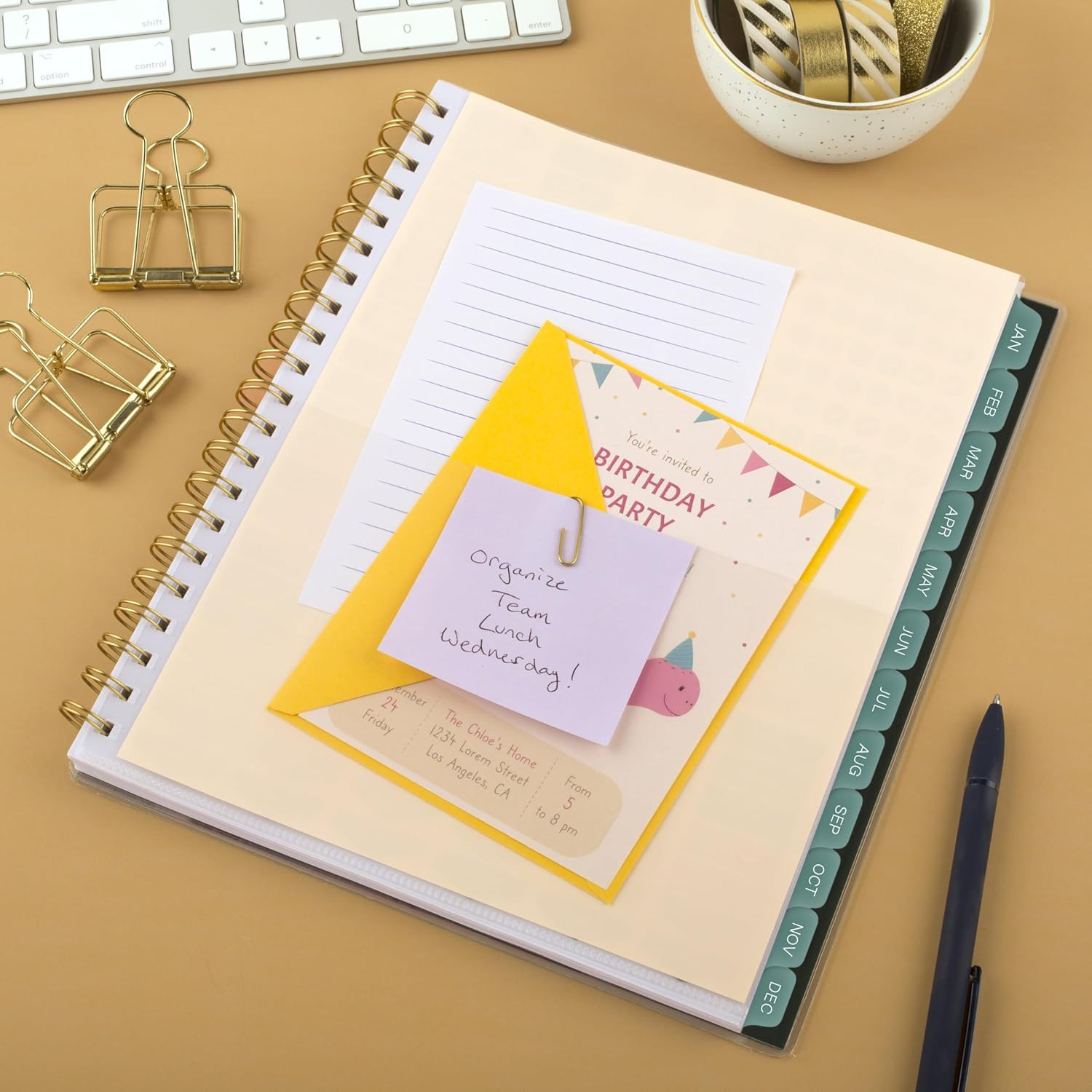 2026 Planner, Weekly & Monthly, 8-1/2″ x 11″, Large, Emerald Isle (1758-905-26)