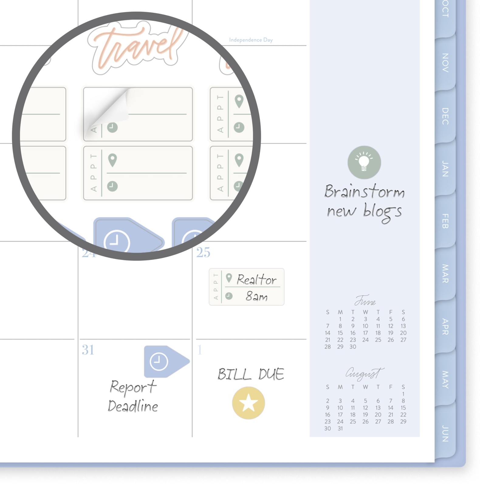 Cambridge Planner 2026-2027 Weekly & Monthly 8.5″W x 11″H, Pansy Bouquet