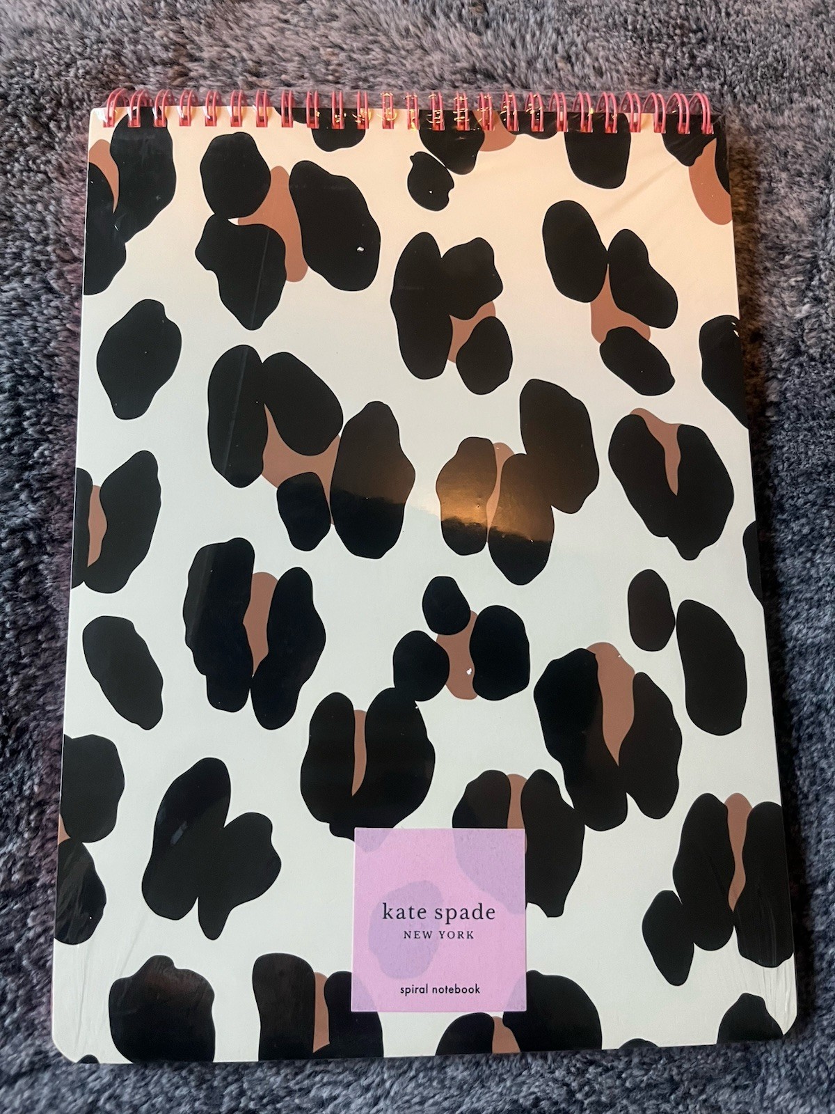 Kate Spade:Forest Feline Top Spiral Notebook.