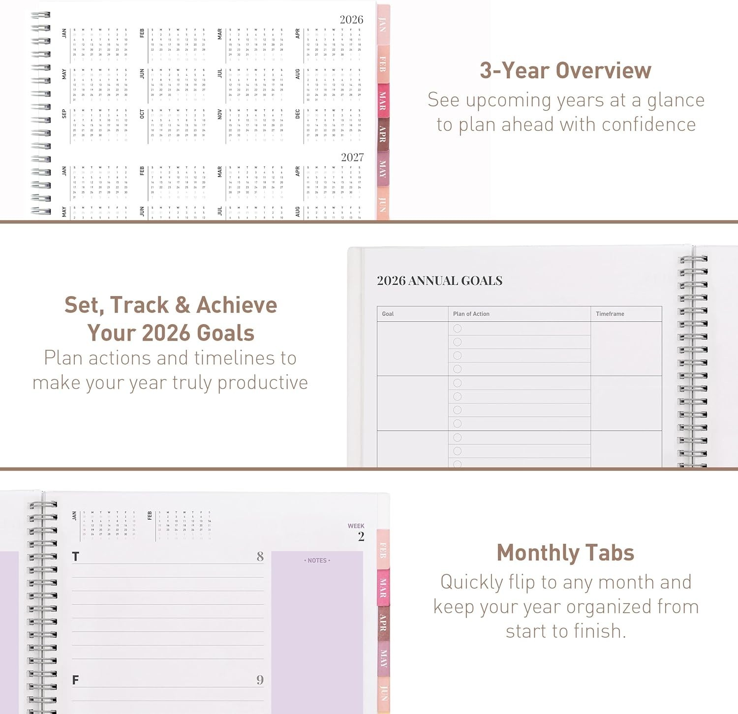 Rileys 2026 Planner, Agenda Planner With Weekly And Monthly View, Daily Agend…