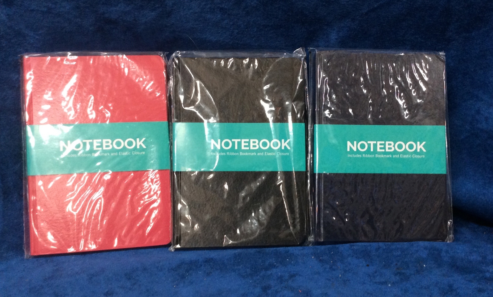 Personal Notebook Set (3 Notebooks Total) 5.8″ x 8.3″ 2 BLACK & 1 ROSE