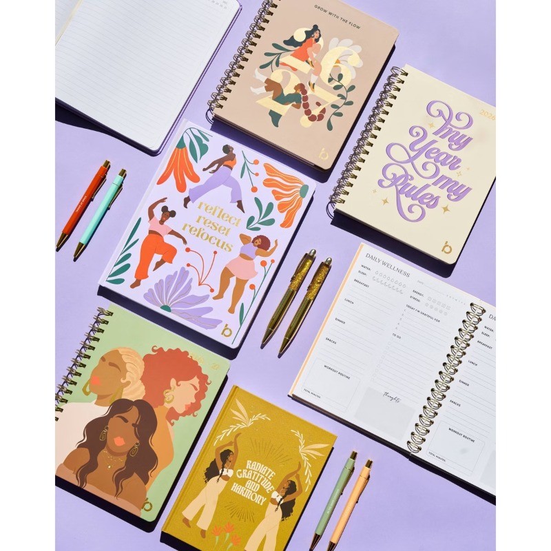 Be Rooted 8″x10″Mindfulness Journal with Hidden Coloring Pages Joy is All Around
