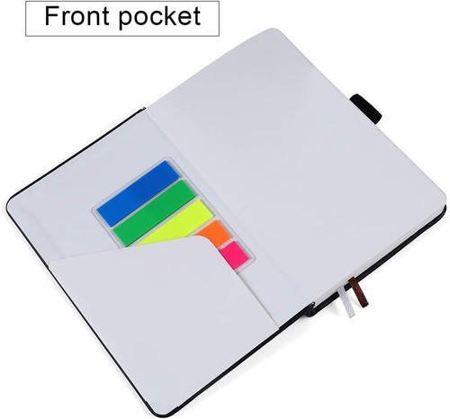 Vanpad (2 Pack) Pocket Notebook Small Hardcover Note Book 3″ x small, Black