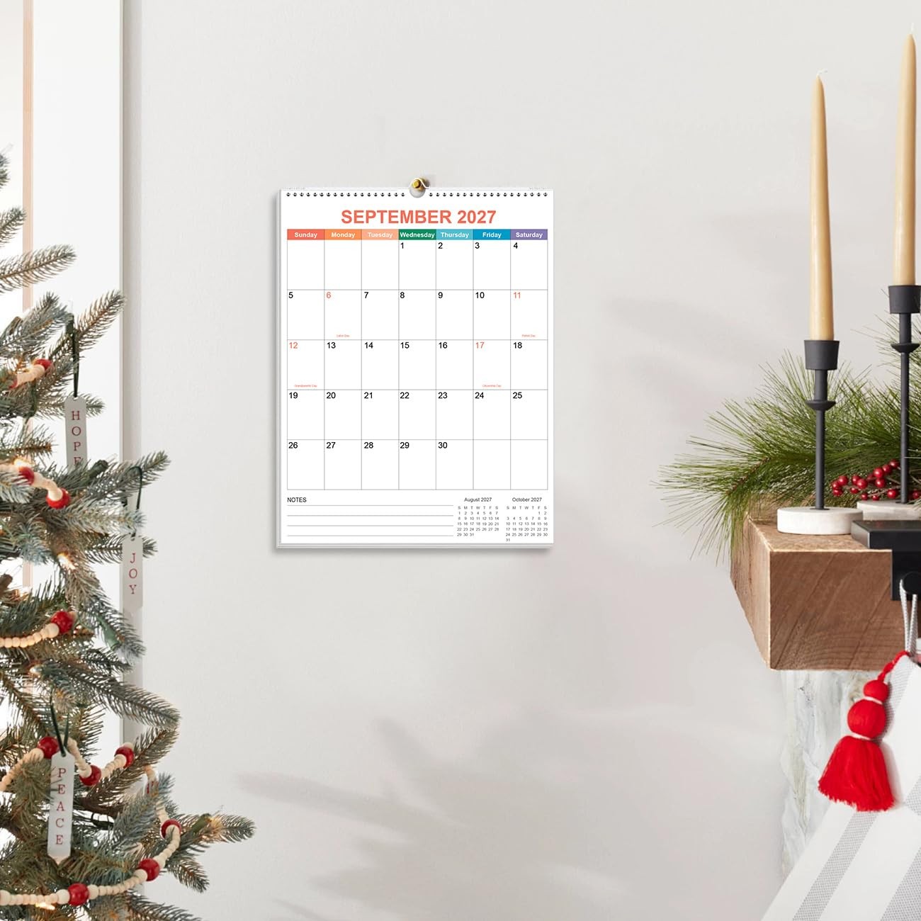 2026-2027 Calendar – Wall from July 8.5″ x 11″, Colorful