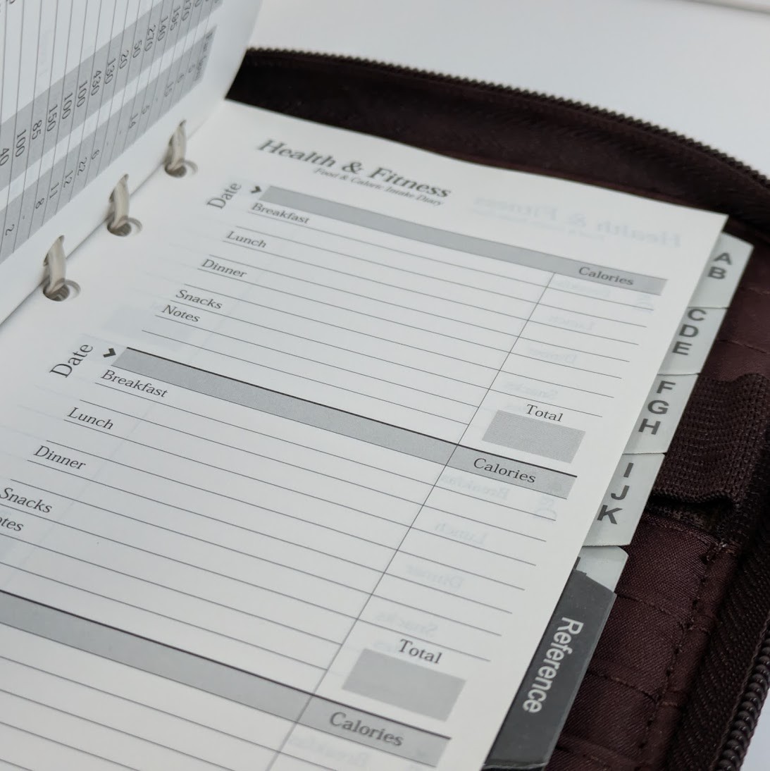 Mundi Mundex Planner Faux Croc Brown Double Zip Agenda Calculator Undated Sheets