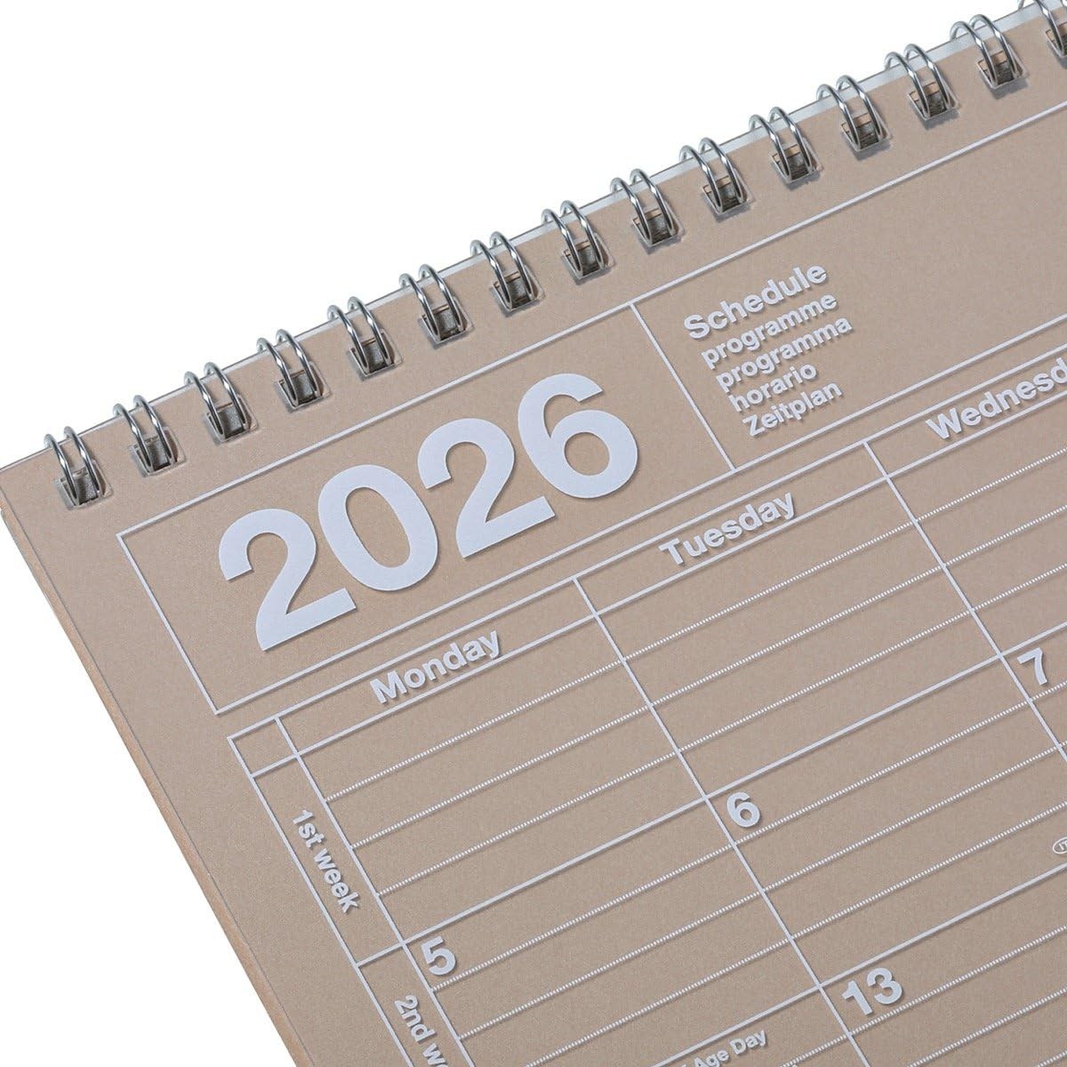 MARK’S 2026 Monthly B5 Calendar Notebook, Blue