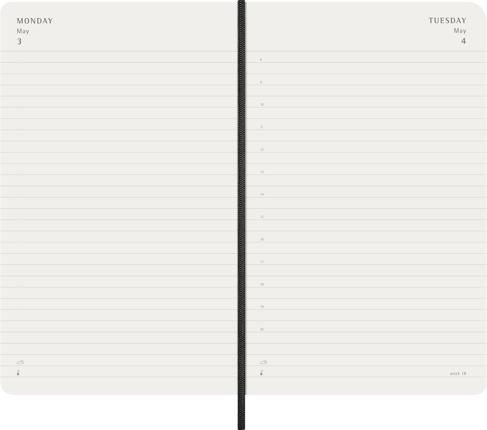 Moleskine Classic 18 Month 2026-2027 Daily Planner, Large (5″ x 8.25″), Black