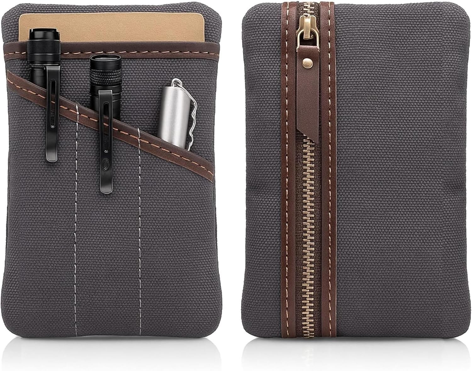Gift-Ready Waxed Canvas EDC Pocket Organizer for Men – For the Modern Minimalist