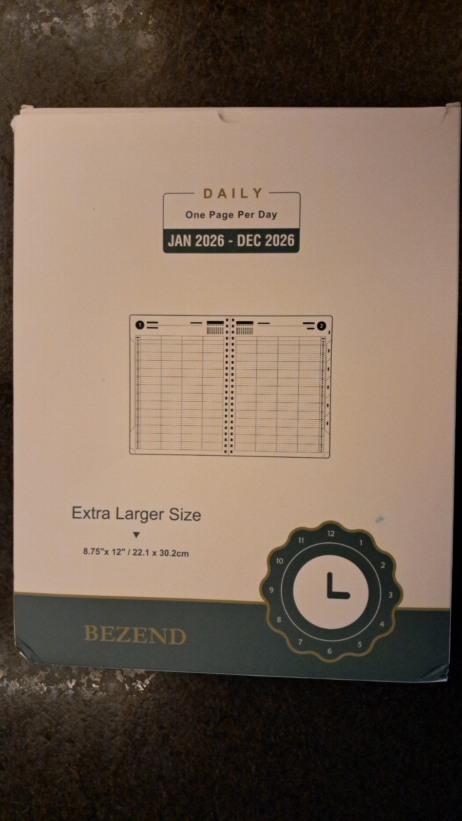 BEZEND Appointment Book 2026 Daily Planner, Quarter-Hourly 8.75″ x 12″ XL