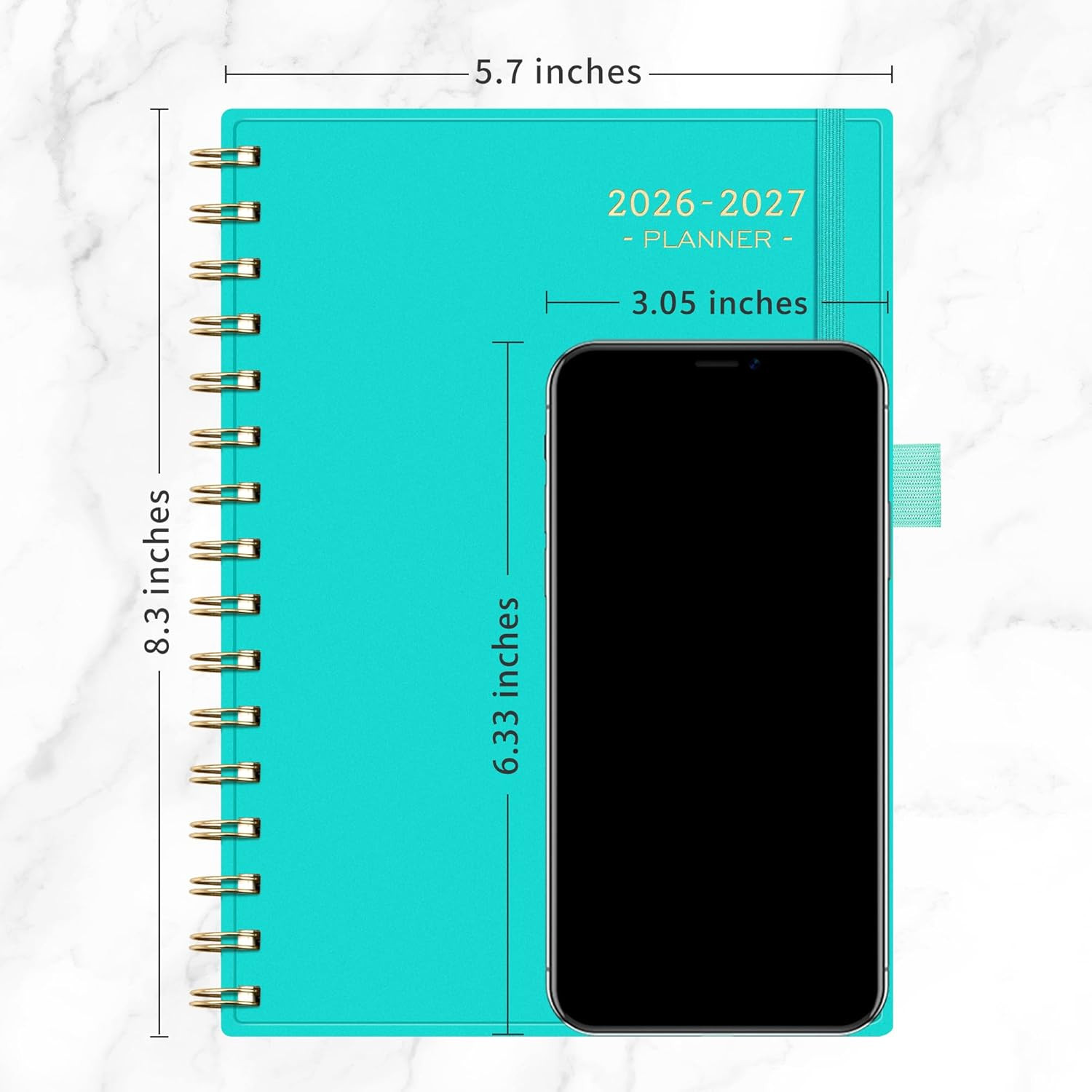 Academic Planner 2026-2027, Weekly and Monthly, July 2026 – June 2027, Medium Si