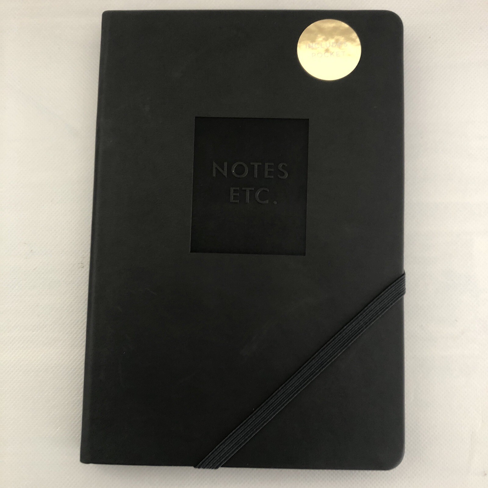 New Quality Fringe Vegan Leather 240 Lined Page Notebook with Pocket – Grey
