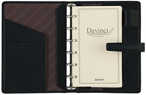 Raymay Fujii System Notebook Da Vinci Standard Pocket Black DP3008B
