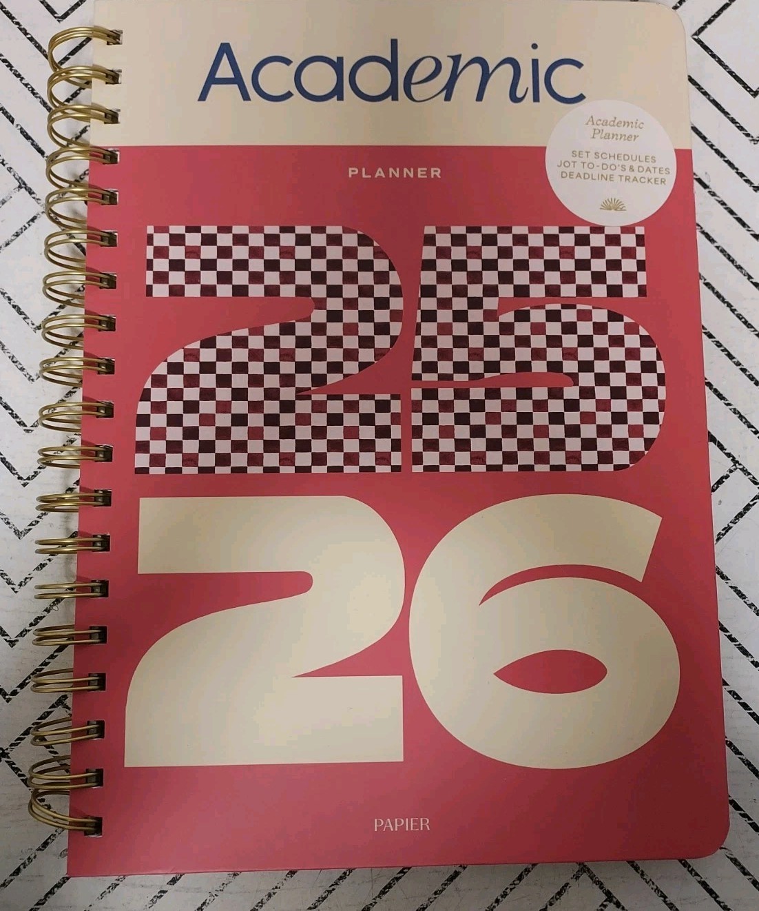 🥥 Papier academic planner 2025-2026 (Hard Cover) 7.1″x10″🆕️