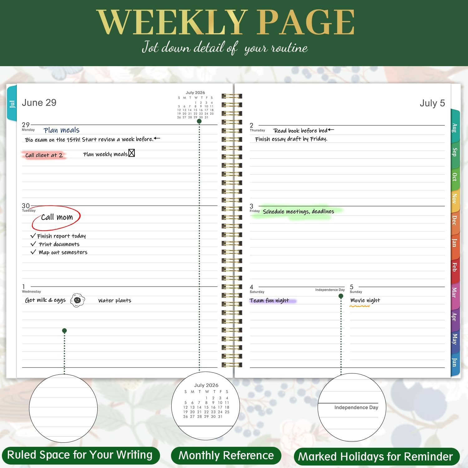 Planner 2026-2027 – Academic Planner 26-27, July 2026 – June 2027, 9″ X 11″
