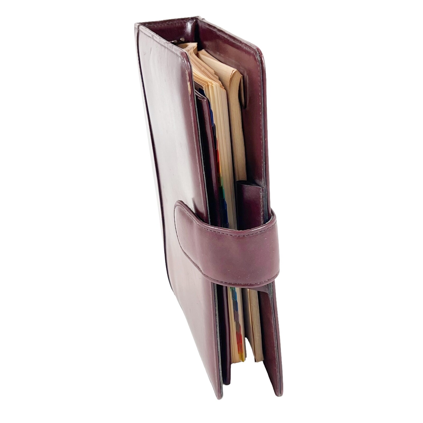 Con Conti Leather 3 Ring Calendar Organizer Binder Zip Pouch Harper House System
