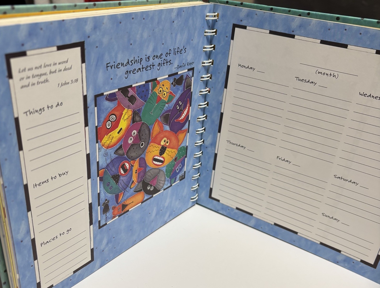 NEW “A Daily Agenda” by Michelle Allen, undated 52 week planner