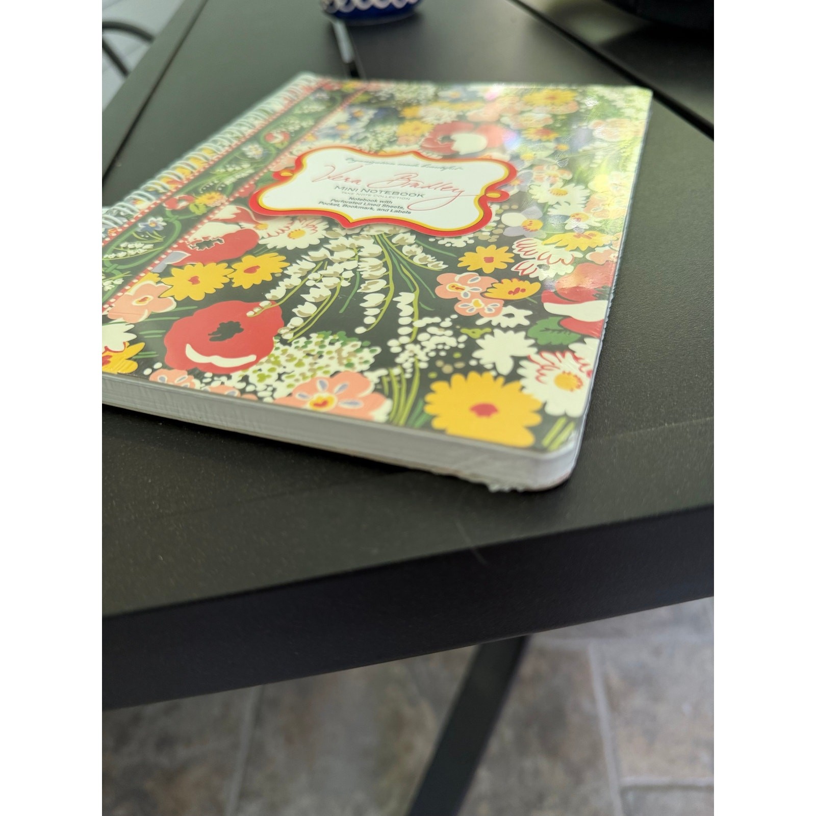 Vera Bradley Poppy Fields Small Spiral Notebook Hardcover Lined Pocket Journal