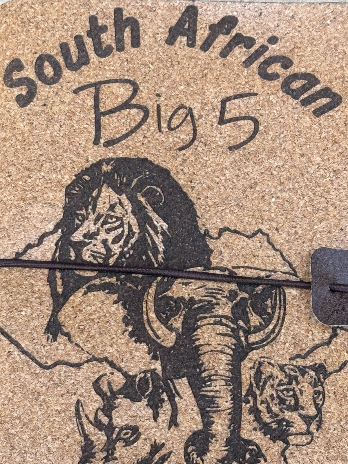 South African Big 5 Cork Canvas Journal Made In Cape Town 7.75″ x 4.5″ – New!