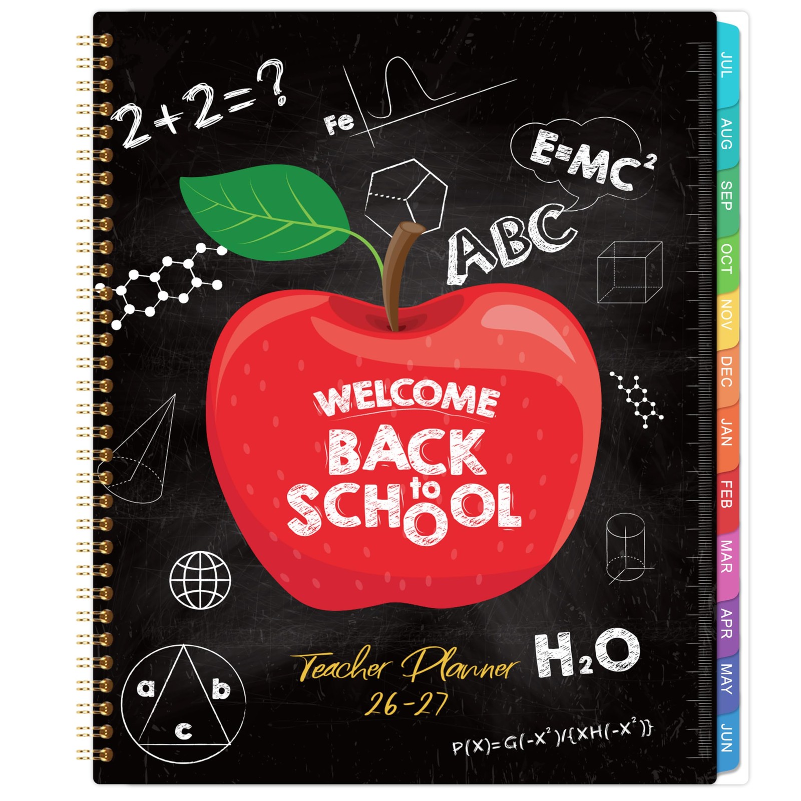 Teacher Planner 2026-2027 – 9 x 11 inches, Black