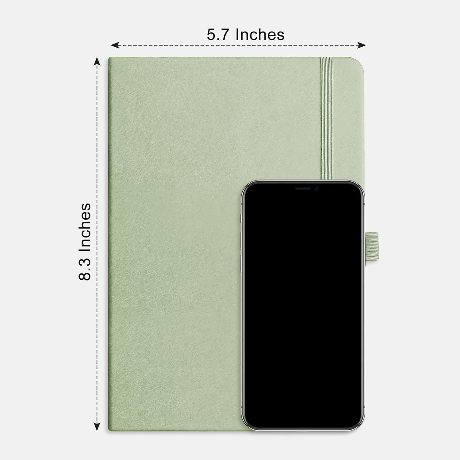 Lined Journal Notebook, 2-Pack, 192 Numbered Pages per Pack, A5 Medium Size (5.7