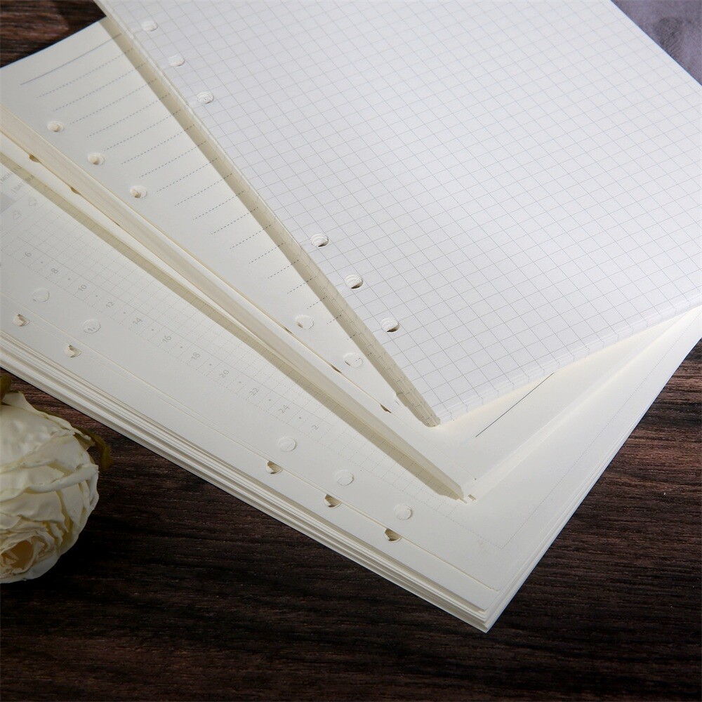 1 Copy Binder Notebook Paper A5 Refill Paper Loose Leaf 45 Pages 21x14cm 9 Type