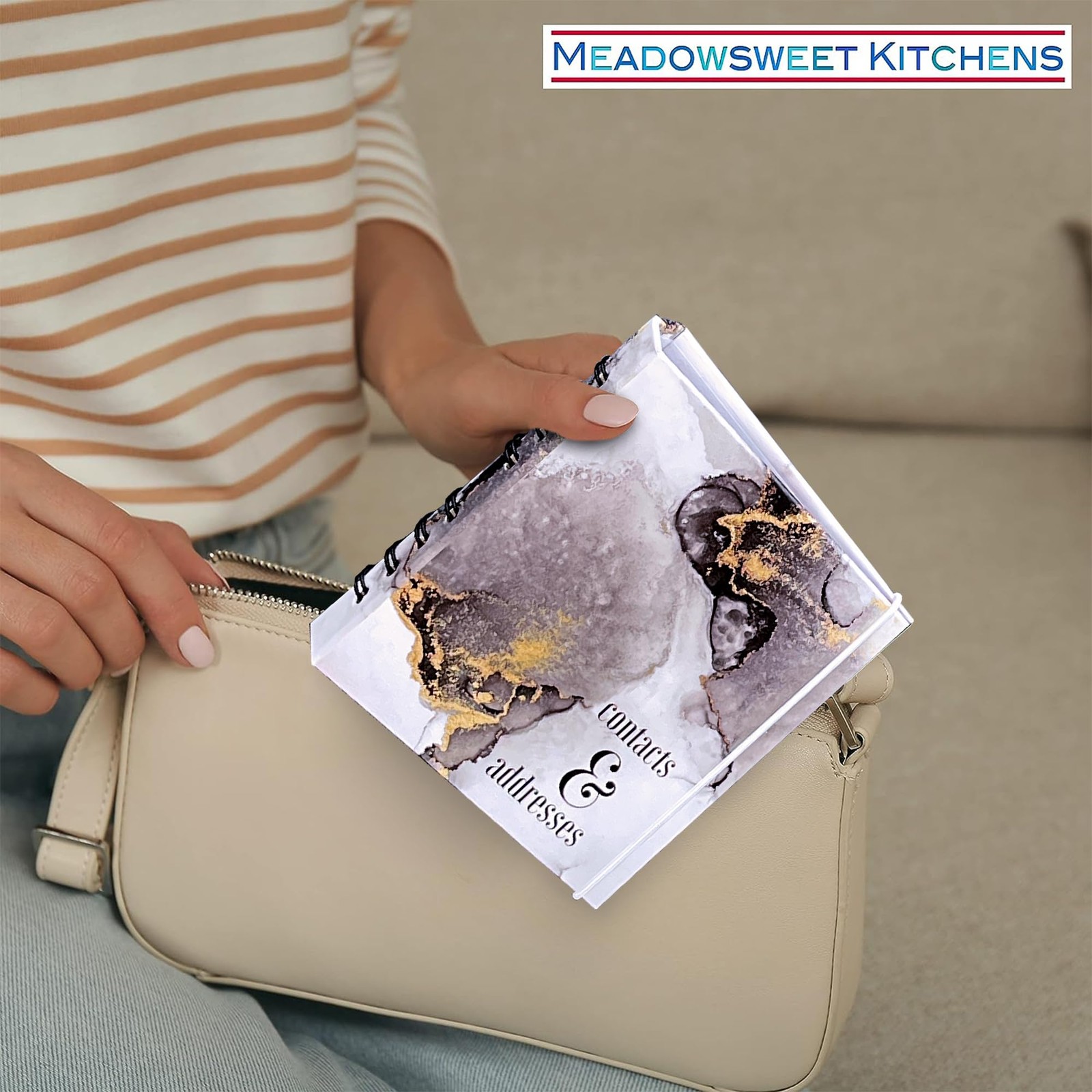Address Book with Tab Dividers from – Black Agate design Address Book for Tra…