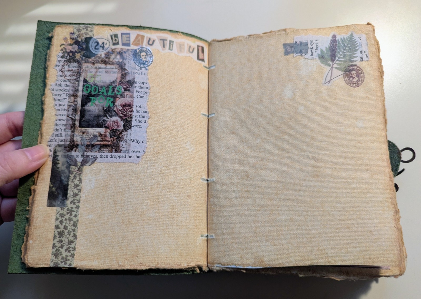 Undated 15 Month Planner Journal In Nature Green Floral Unique