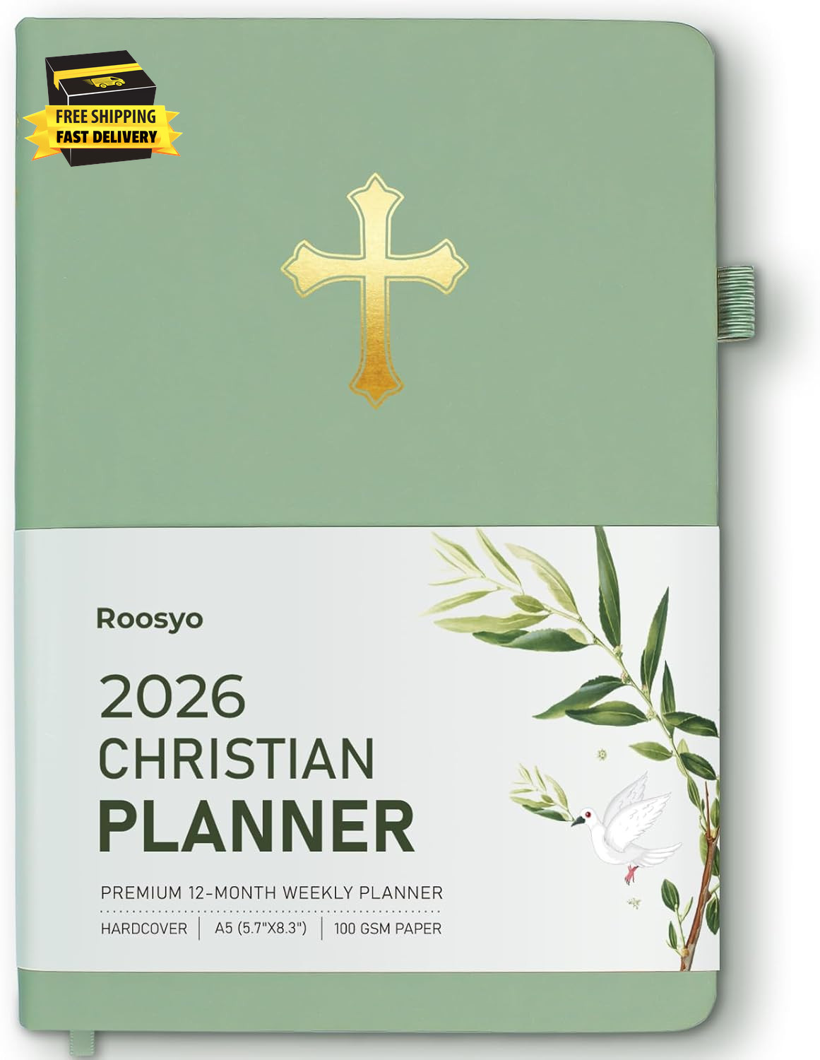 2026 Christian Planner for Women & Man – 5.7″X8.3″ 12-Month Hardcover Bible Jour