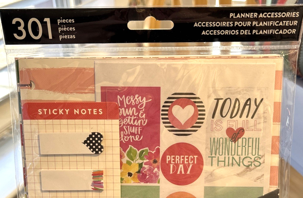Happy Planner Everyday Accessories Stickers Sticky Notes Folders Note 301 pieces