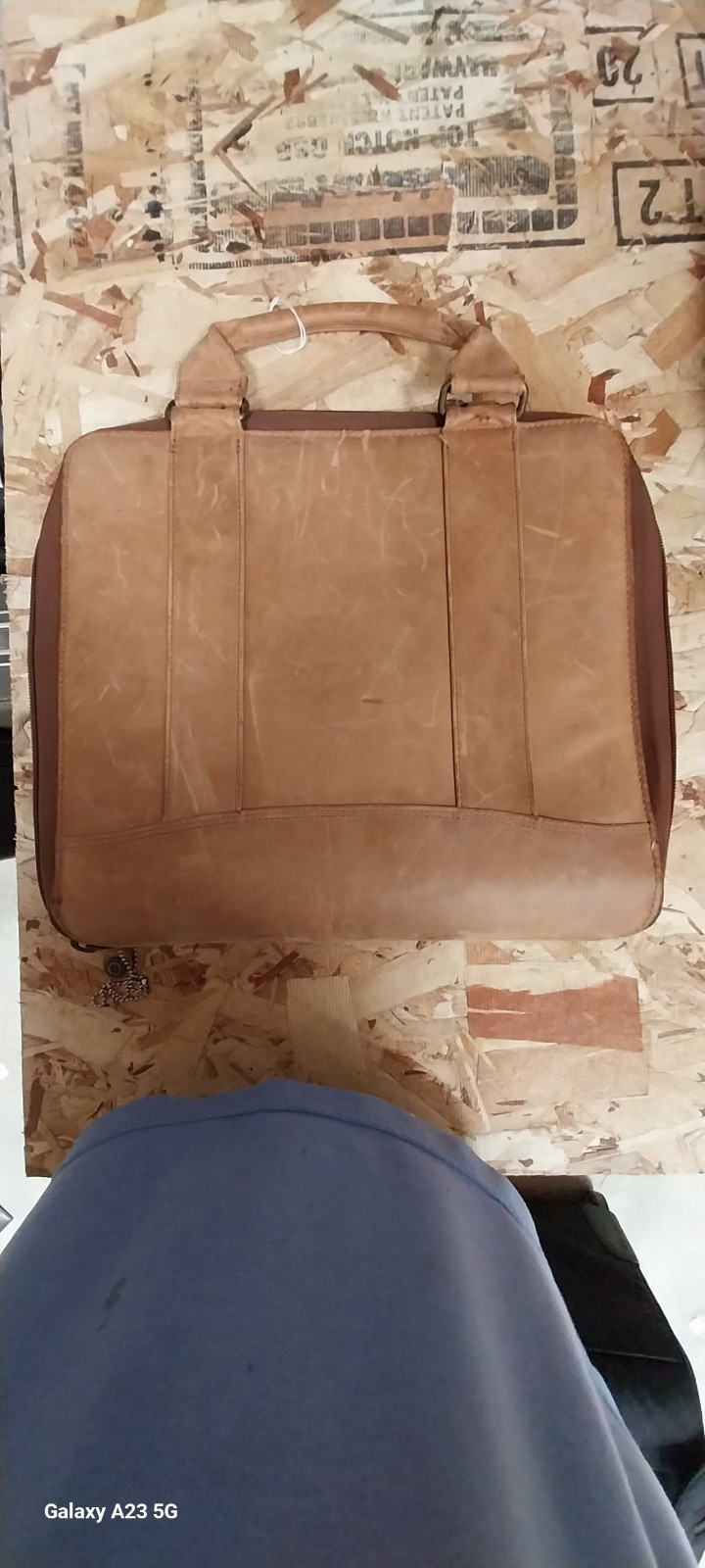 Franklin Covey 1996 Spacemaker Genuine Leather Tan Slightly Used See Pictures .