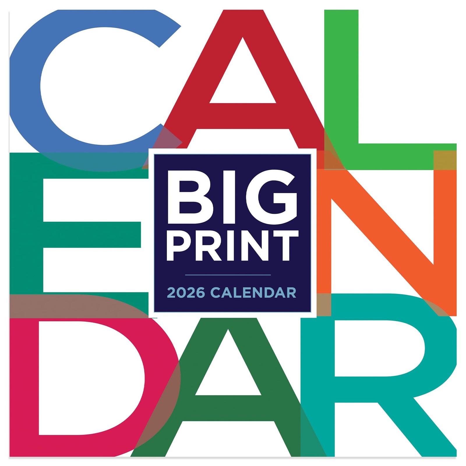 TF Publishing 2026 Big Print Mini Calendar with Monthly Grids for