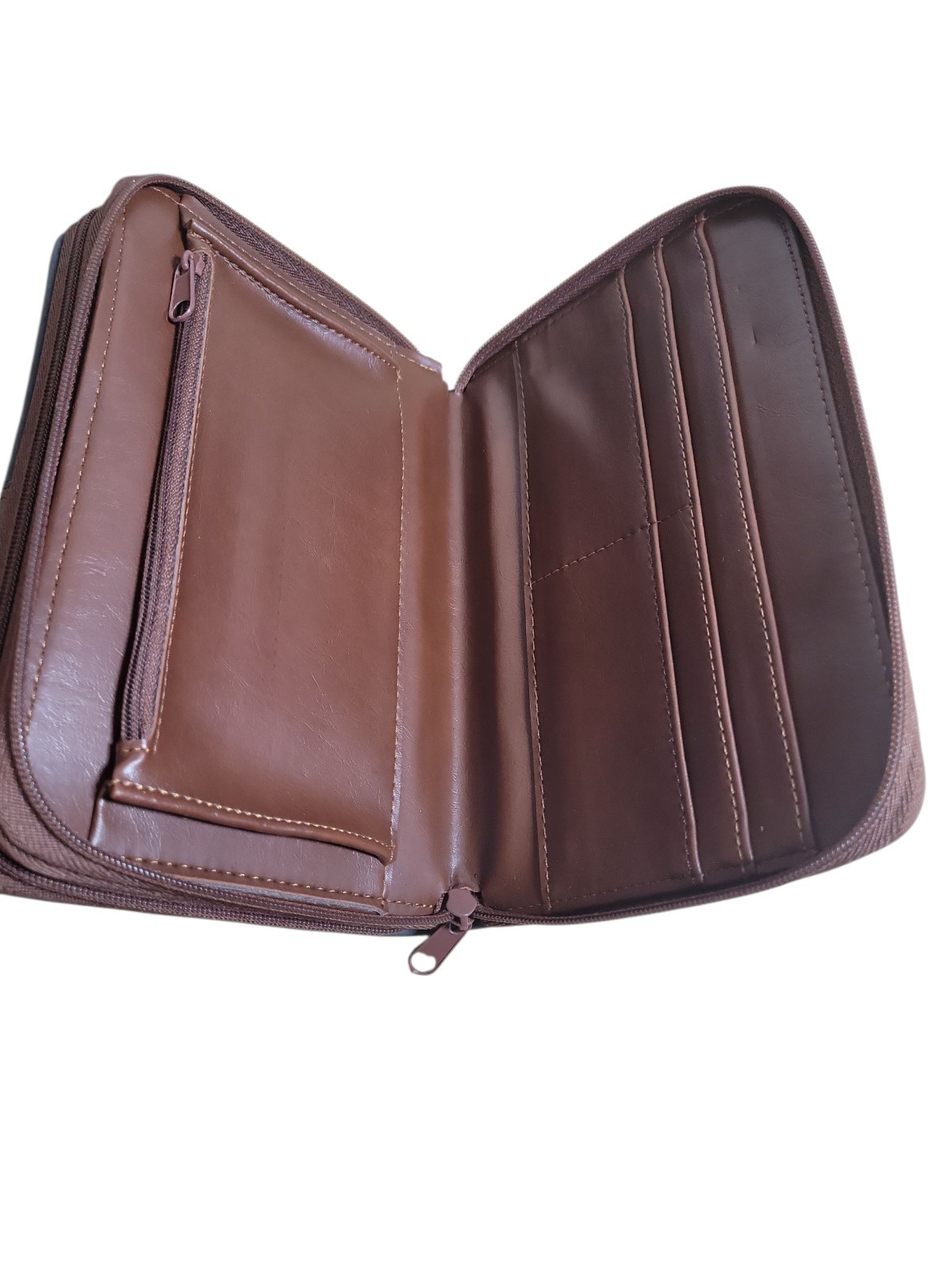 Enzo Baglioni Ultimate Business & Personal Organizer NEW IN BOX Brown Leather